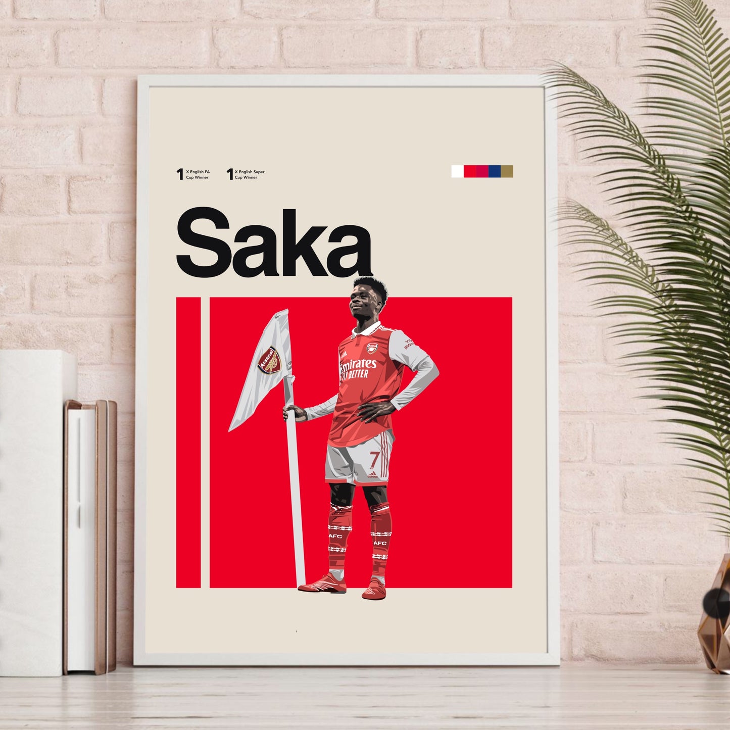 Bukayo Saka Classic Matte Poster