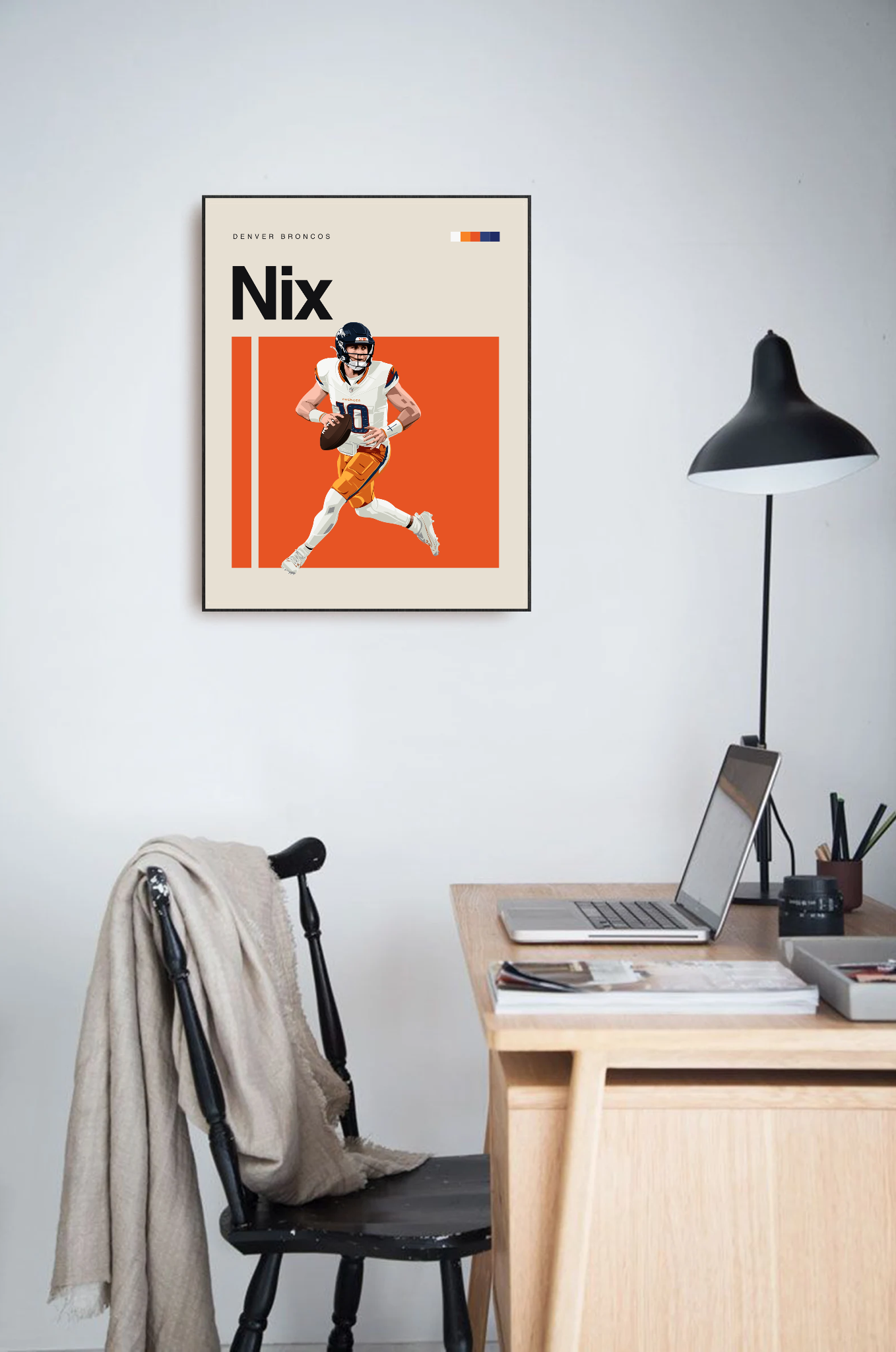 Bo Nix Classic Matte Poster