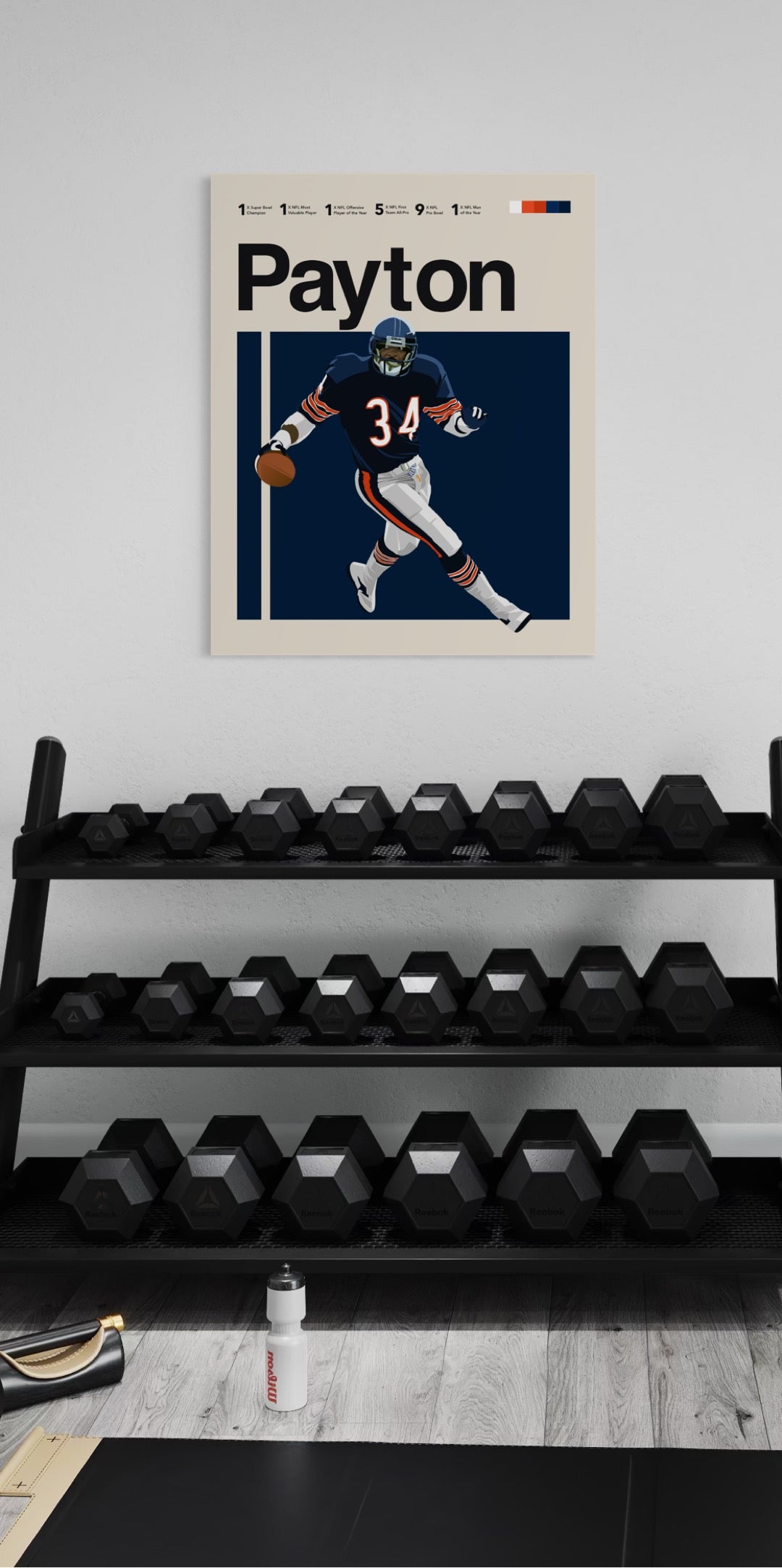 Walter Payton Classic Matte Poster