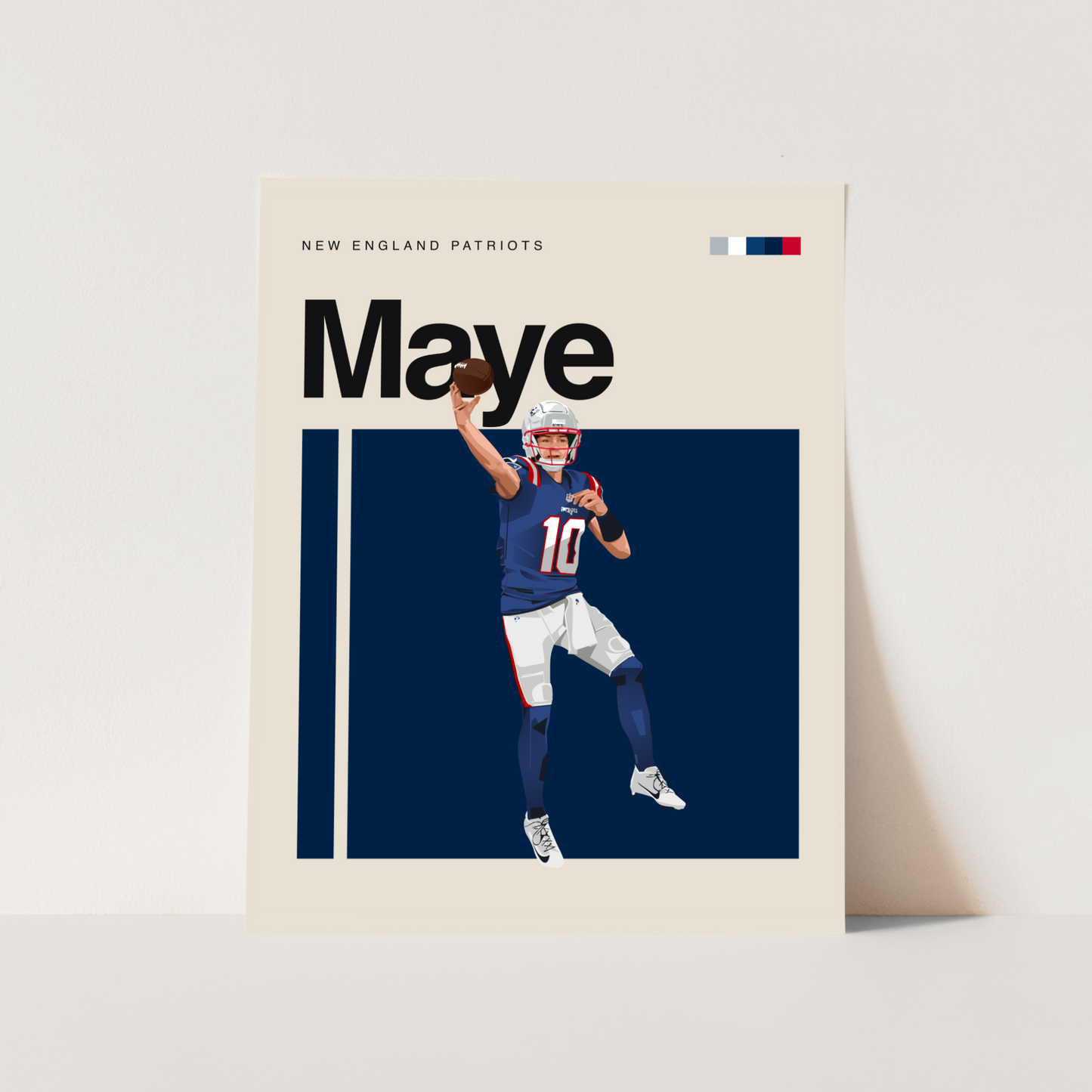 Drake Maye Classic Matte Poster