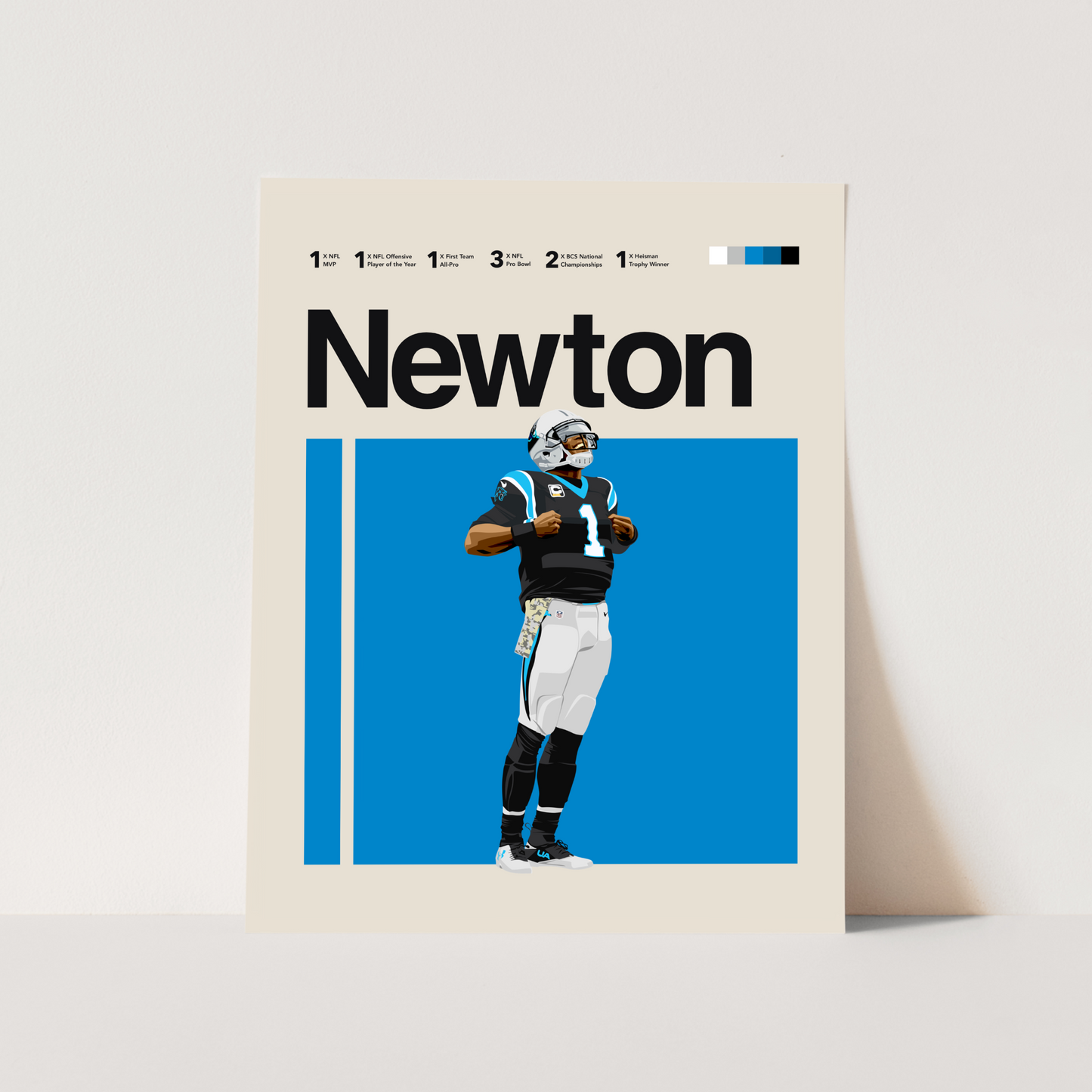 Cam Newton Classic Matte Poster