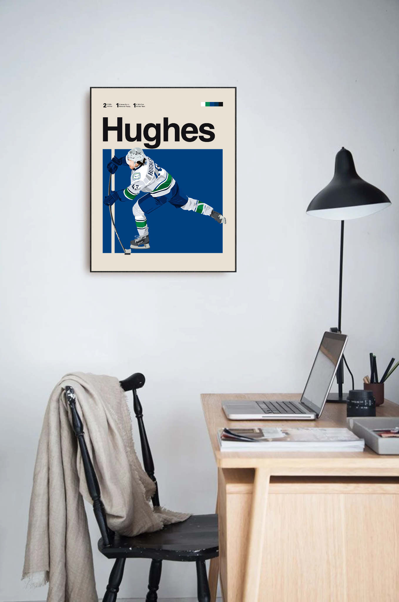 Quinn Hughes Classic Matte Poster