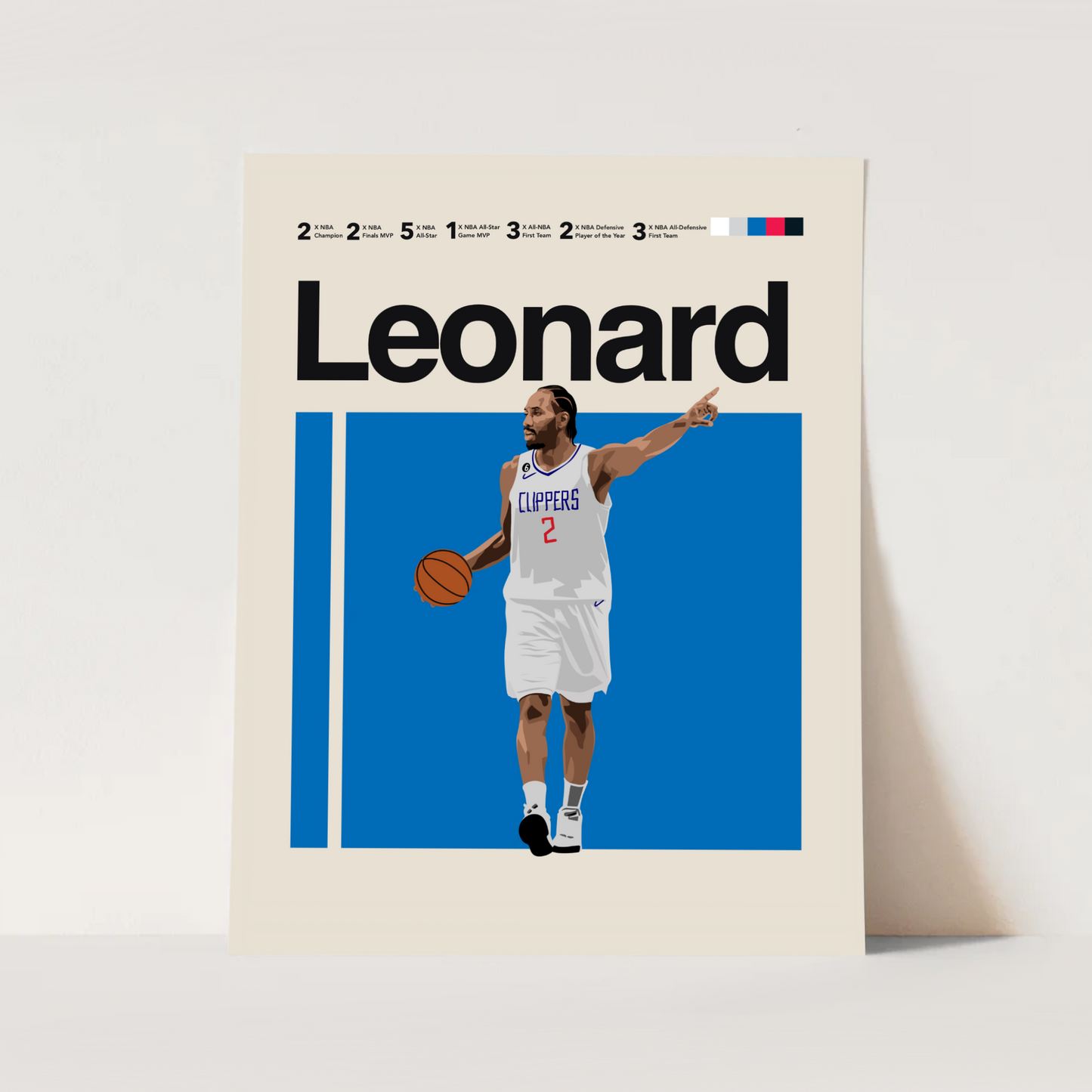 Kawhi Leonard Classic Matte Poster