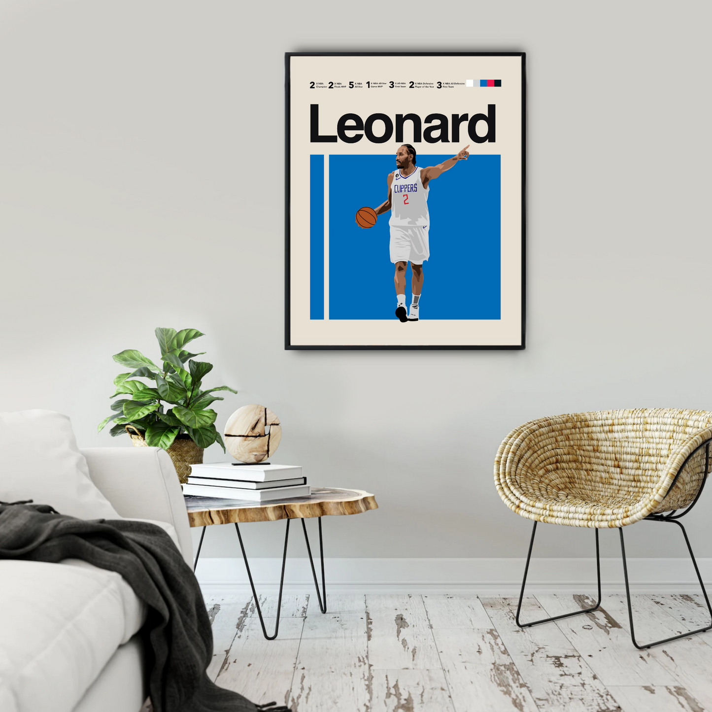 Kawhi Leonard Classic Matte Poster
