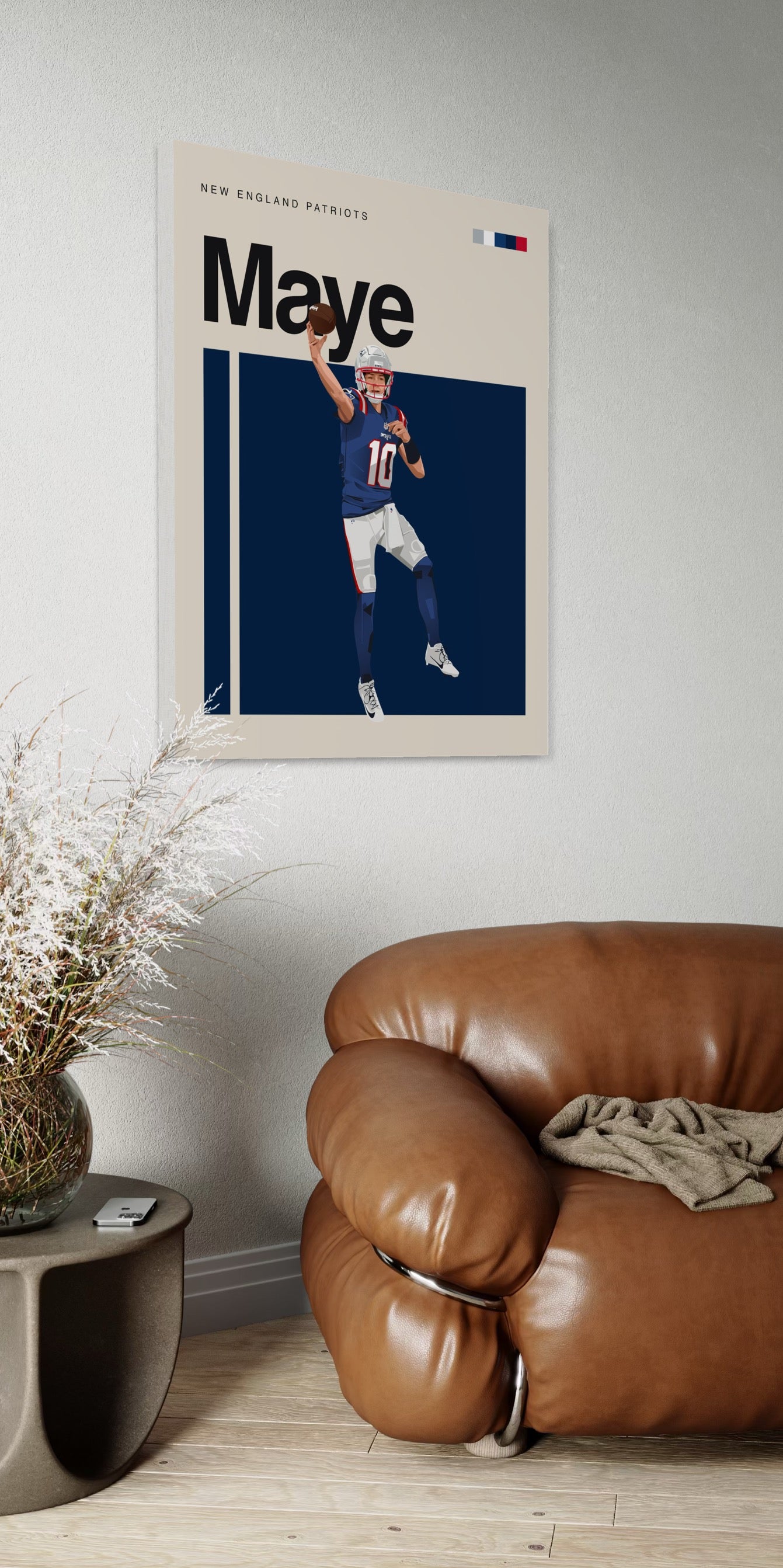 Drake Maye Classic Matte Poster