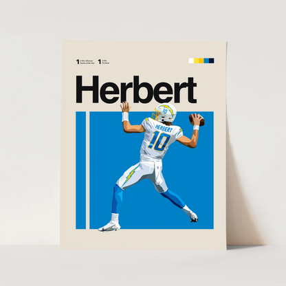 JUSTIN HERBERT POSTER