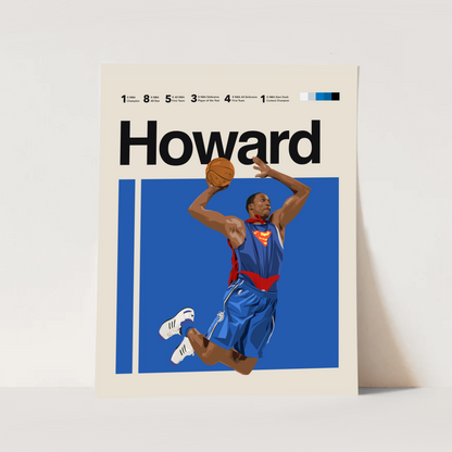 Howard Poster Dwight Howard Digital Poster | Modern Magic NBA Wall Art – ShootYourShotArt
