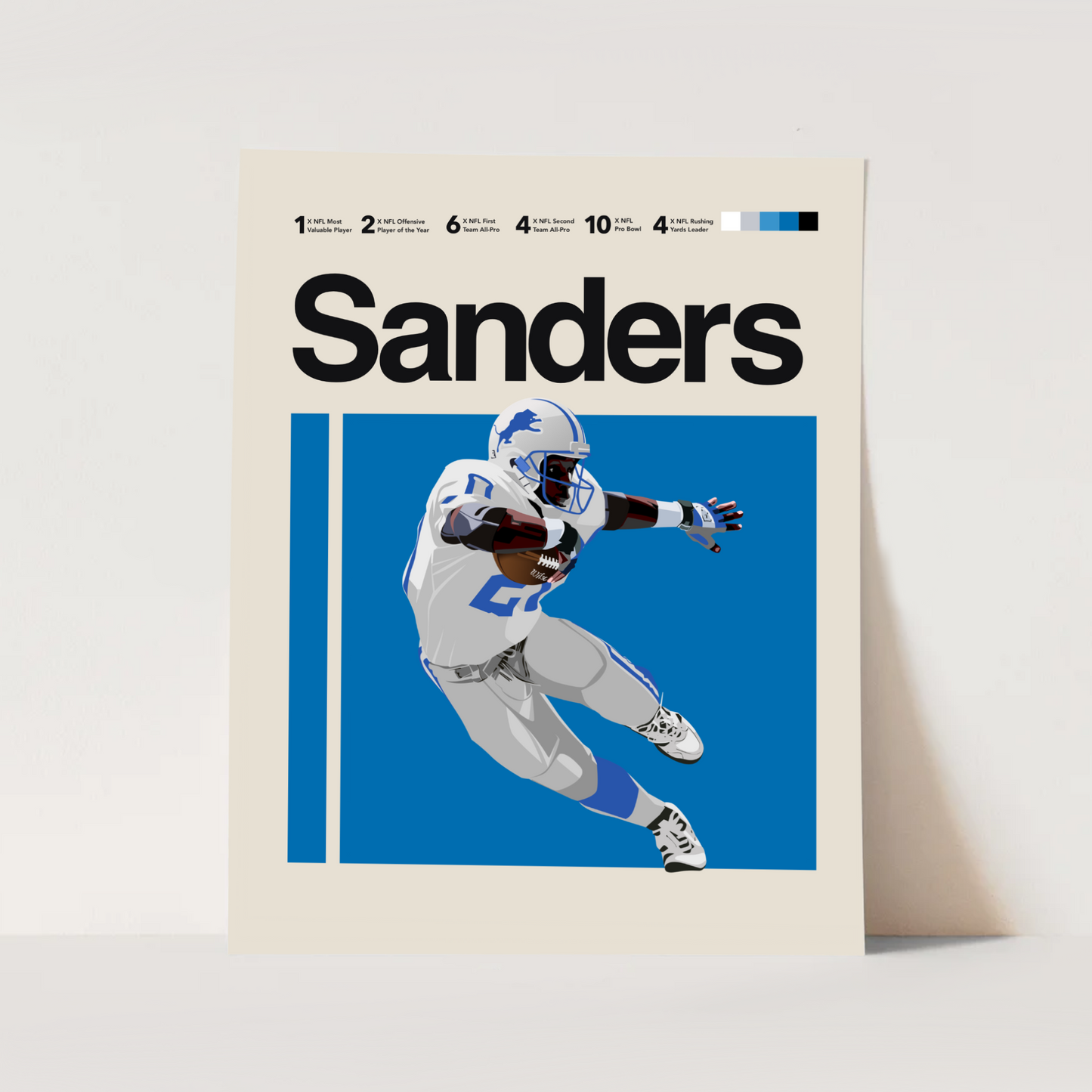 BARRY SANDERS POSTER