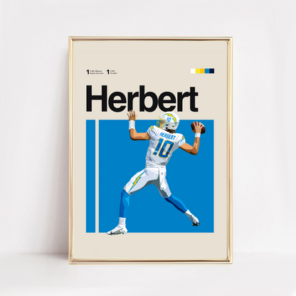 JUSTIN HERBERT POSTER