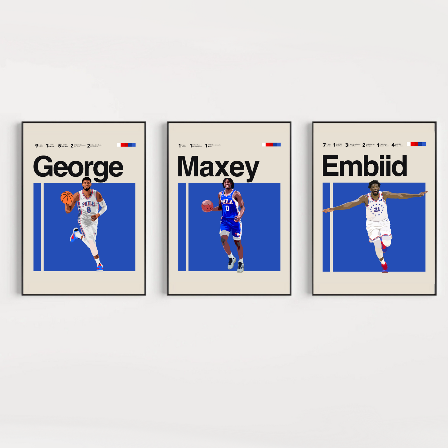 Philadelphia 76ers Basketball Bundle | Embiid, Maxey and George