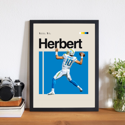 JUSTIN HERBERT POSTER