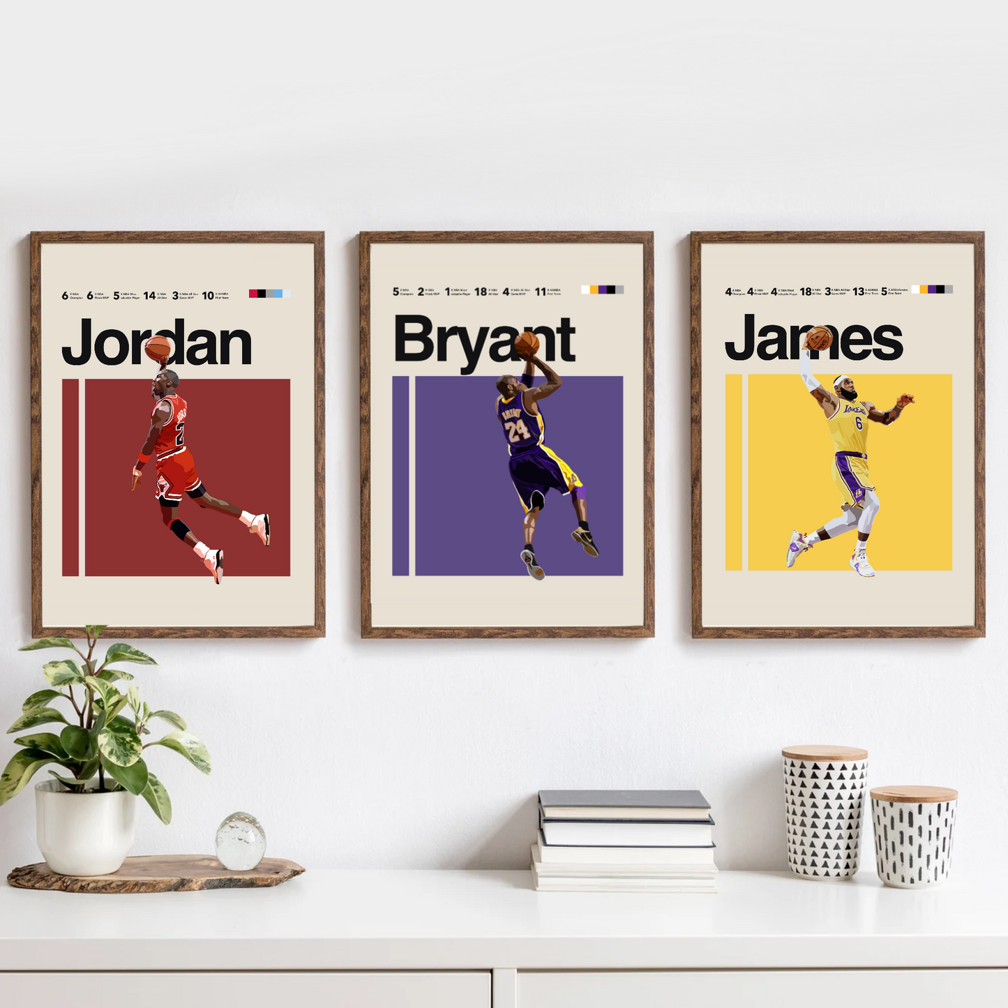 Lebron James, Michael Jordan and Kobe Bryant POSTER