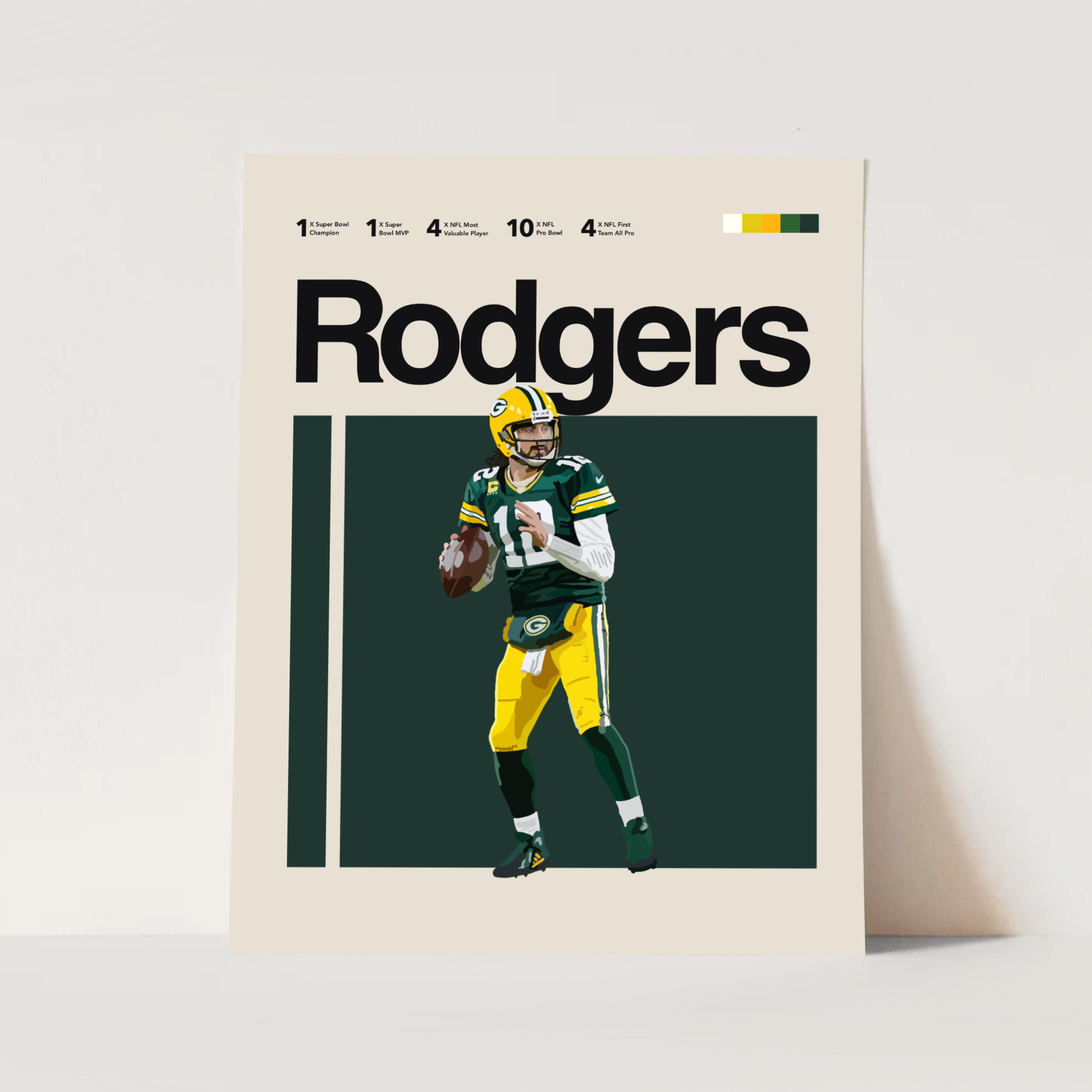 AARON RODGERS POSTER – ShootYourShotArt