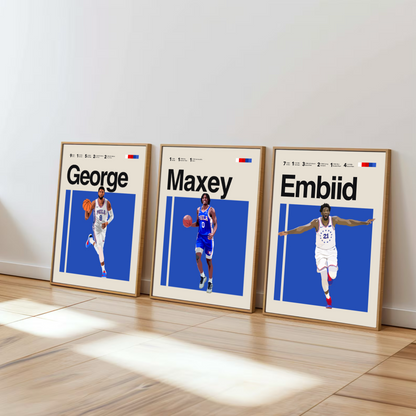 Philadelphia 76ers Basketball Bundle | Embiid, Maxey and George