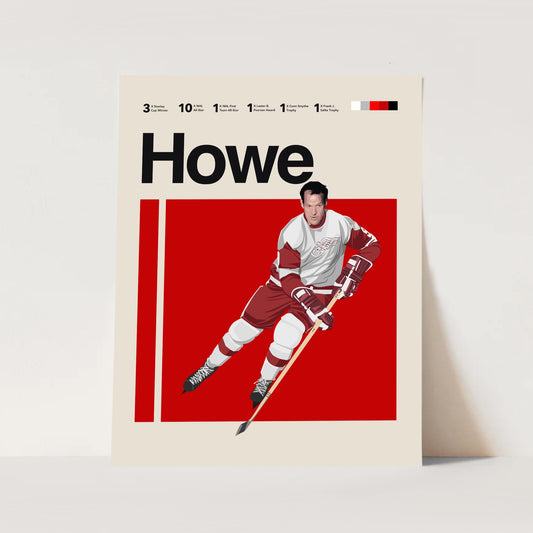 GORDIE HOWE POSTER