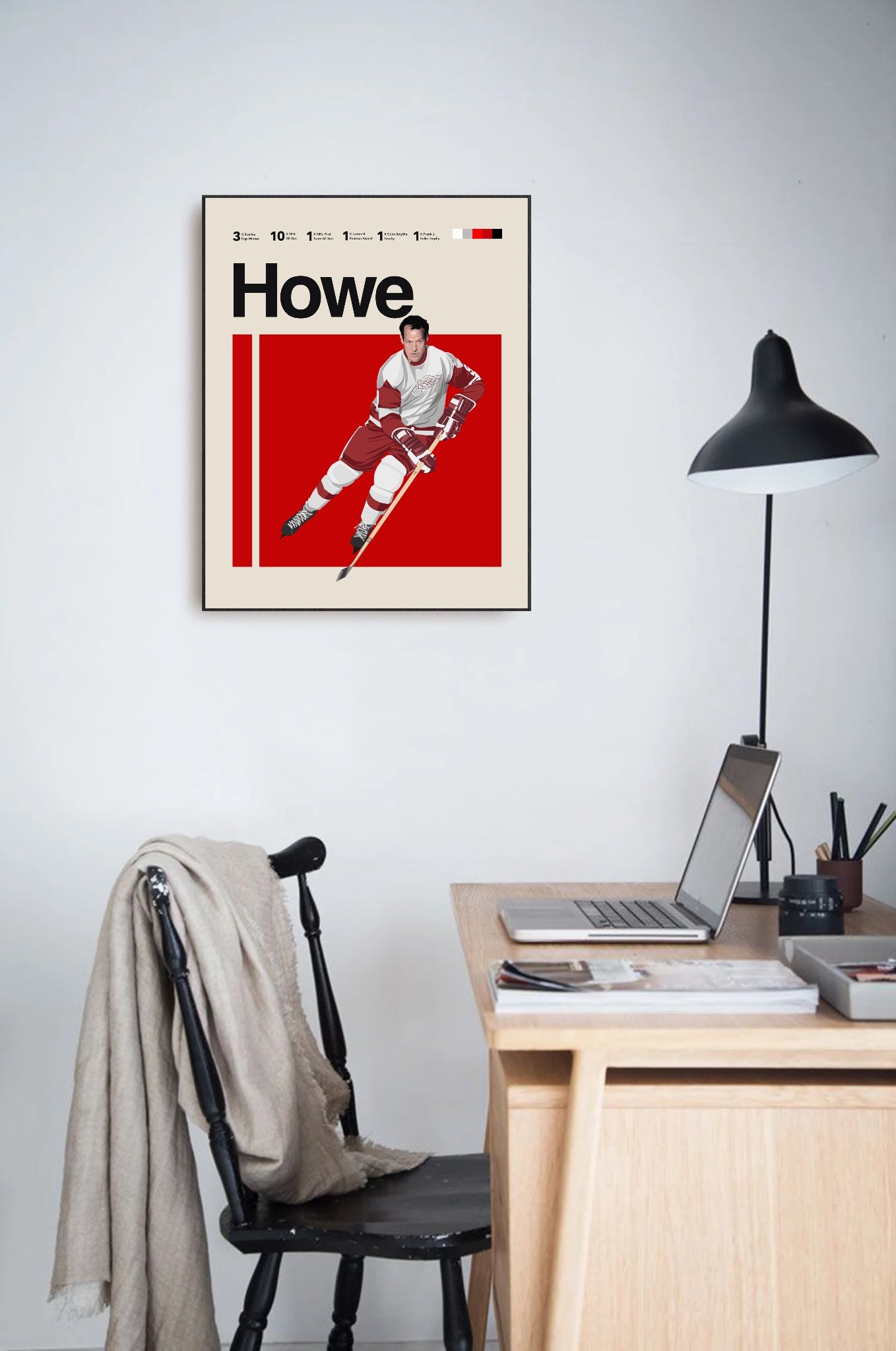 GORDIE HOWE POSTER