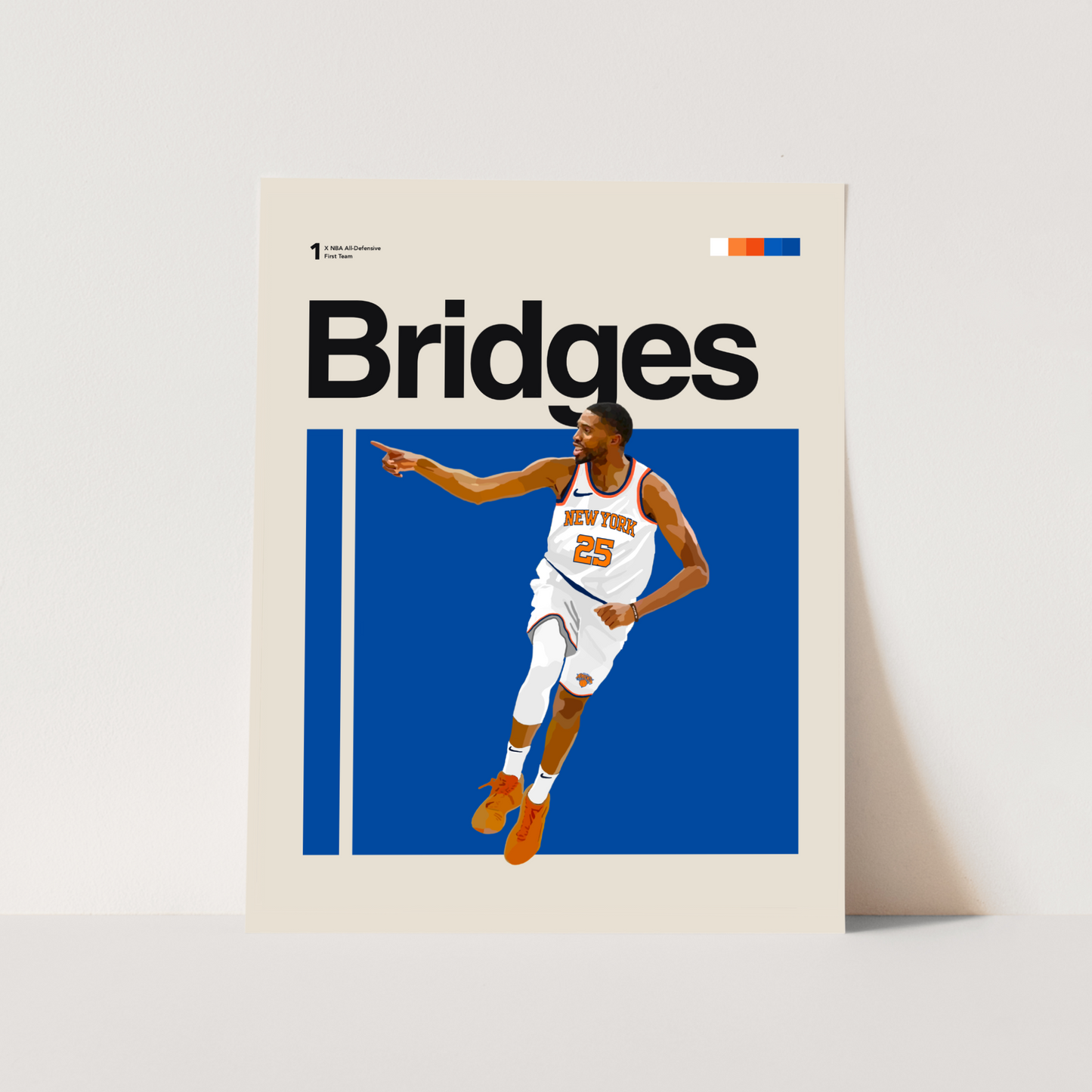 Mikal Bridges Classic Matte Poster