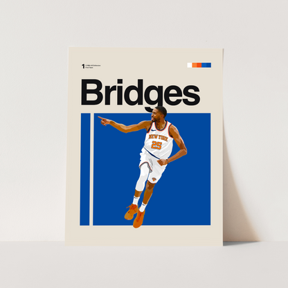 Mikal Bridges Classic Matte Poster