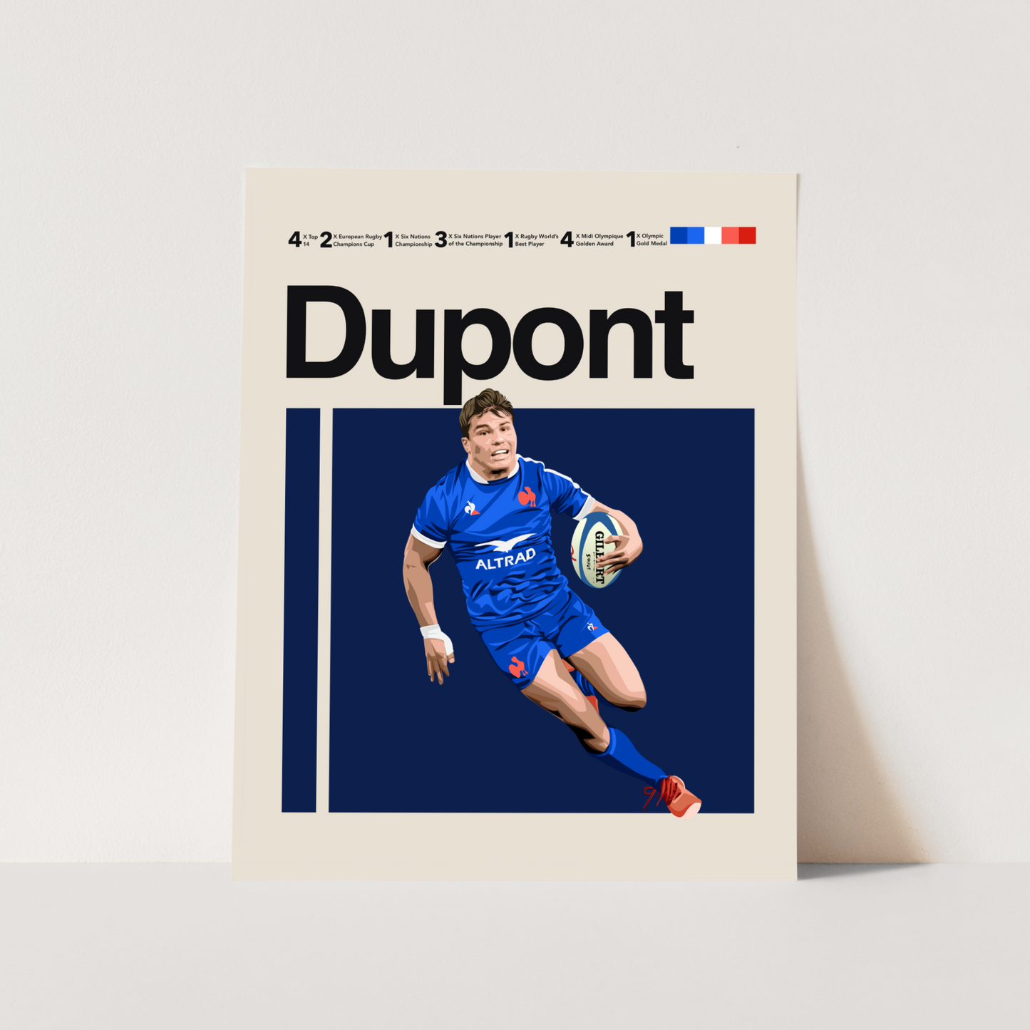 Antoine Dupont Classic Matte Poster