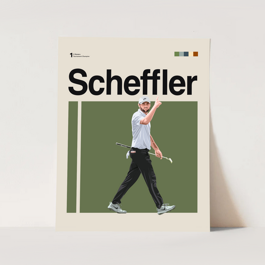 SCOTTIE SCHEFFLER POSTER