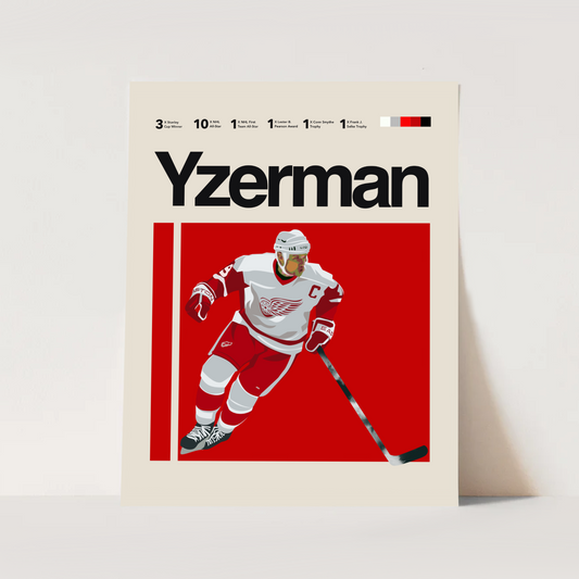 STEVE YZERMAN POSTER