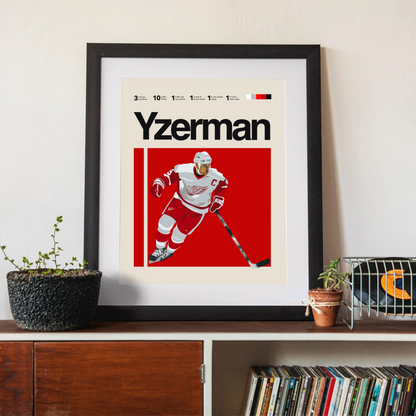 STEVE YZERMAN POSTER