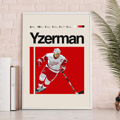 STEVE YZERMAN POSTER