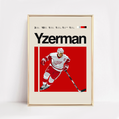 STEVE YZERMAN POSTER