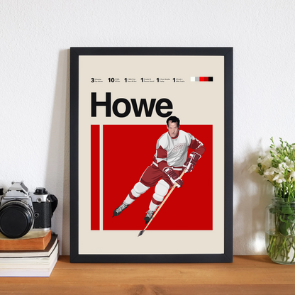 GORDIE HOWE POSTER