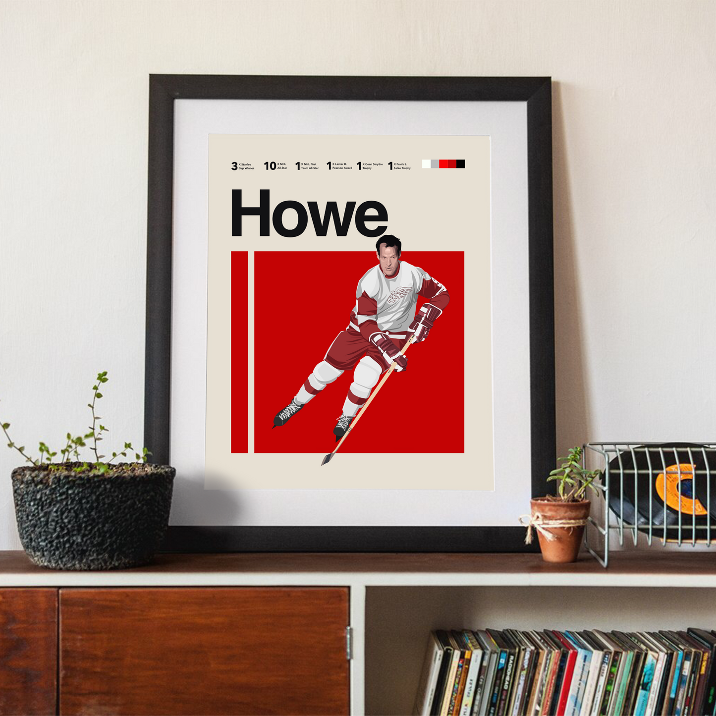 GORDIE HOWE POSTER