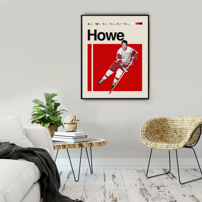 GORDIE HOWE POSTER