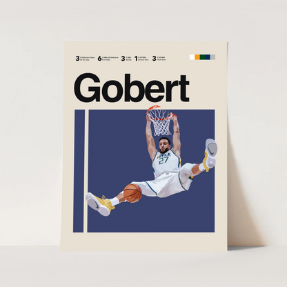 RUDY GOBERT POSTER