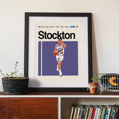 JOHN STOCKTON POSTER