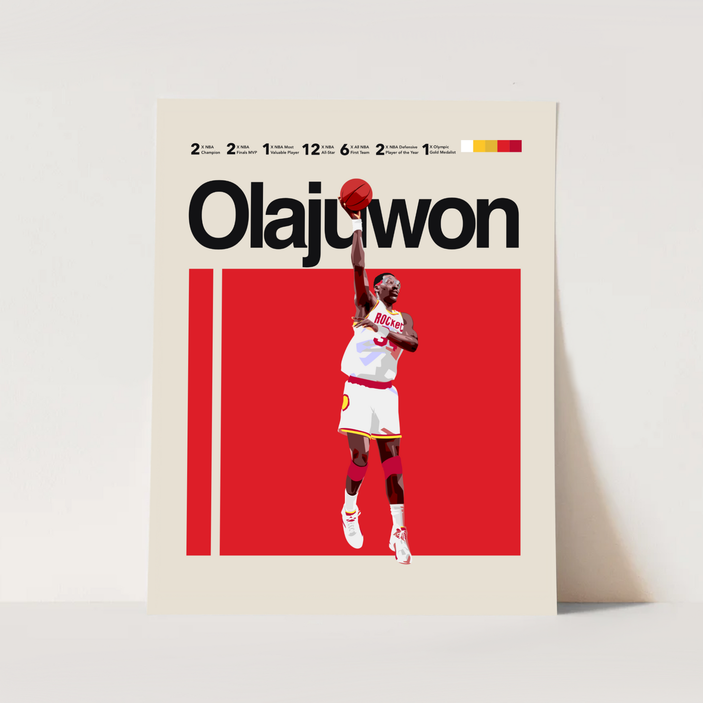 HAKEEM OLAJUWON POSTER