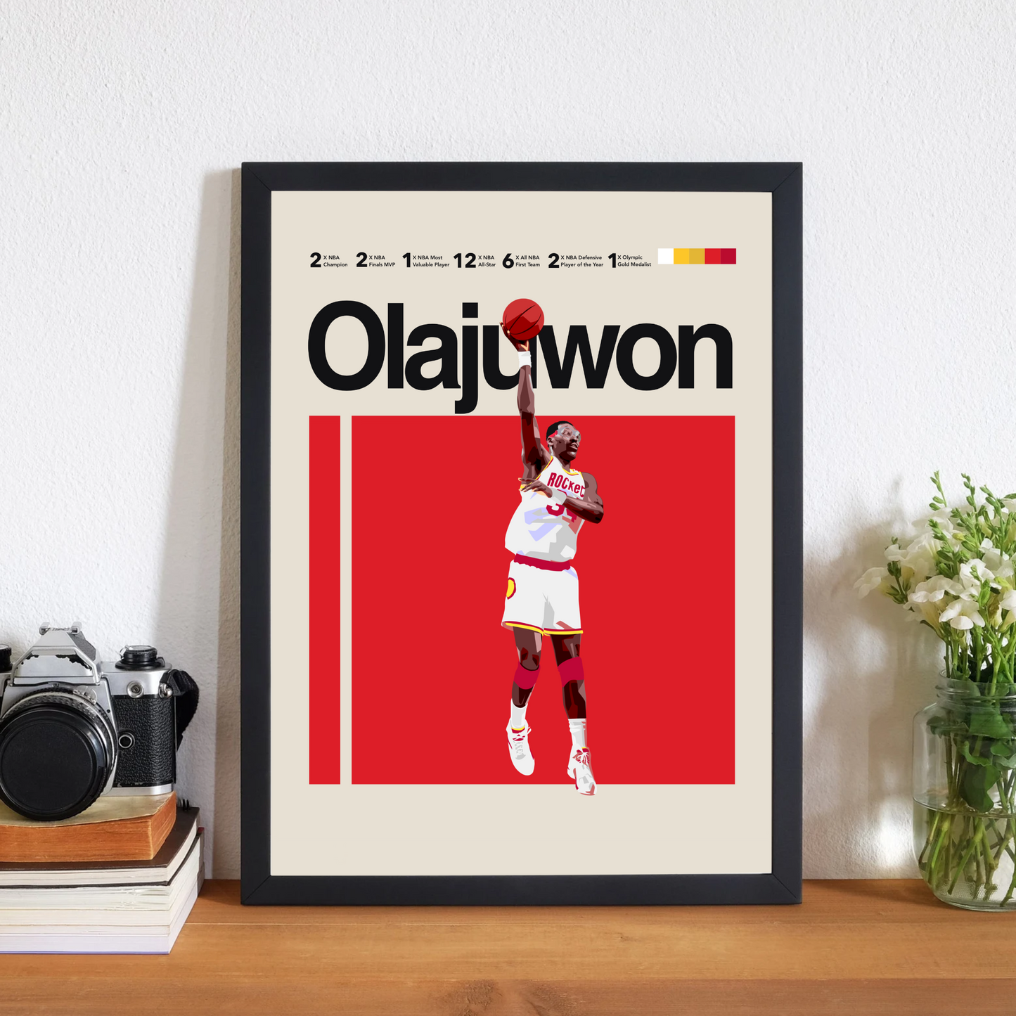 HAKEEM OLAJUWON POSTER