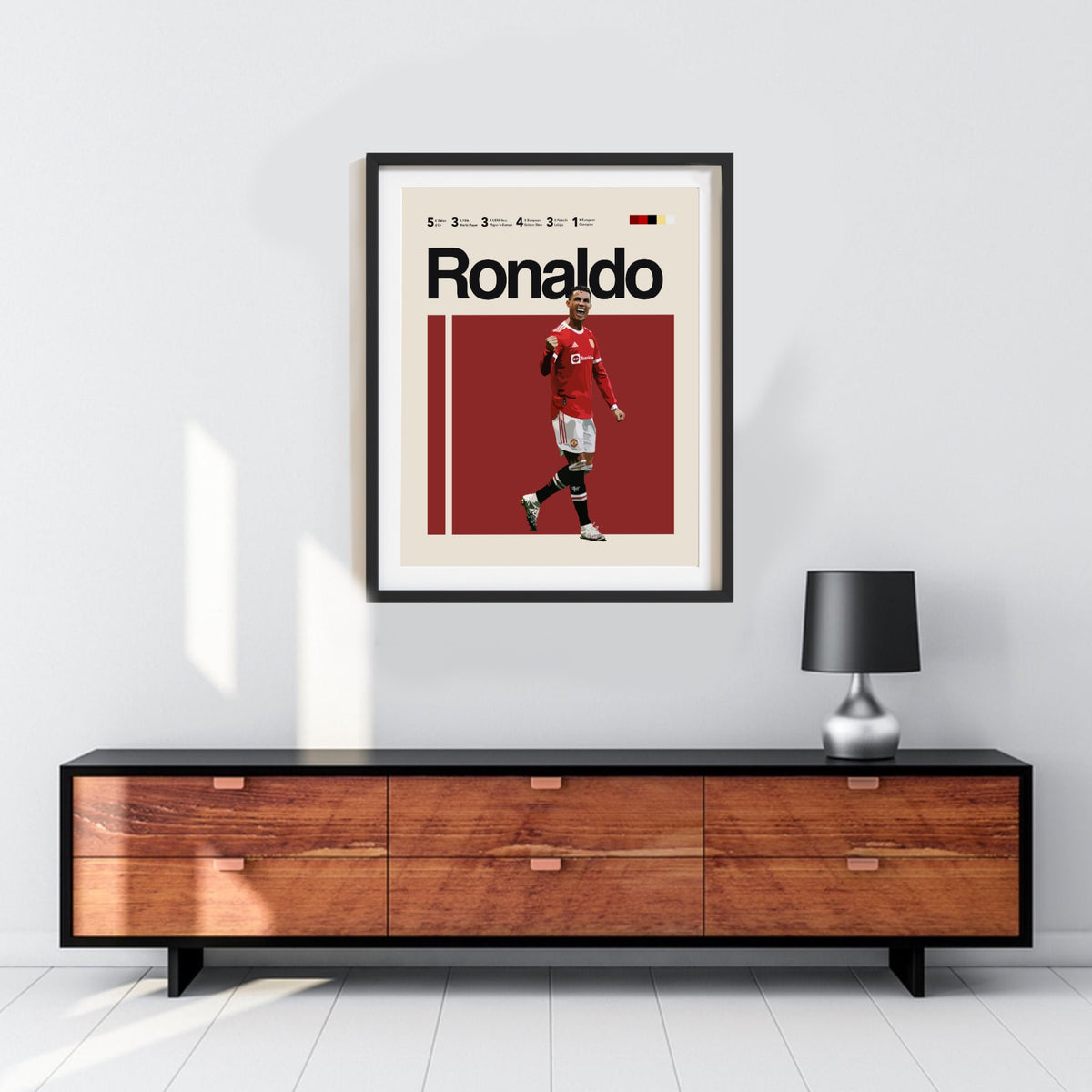 Reinaldo Poster Cristiano Ronaldo Man United Digital | Modern EPL Art – ShootYourShotArt