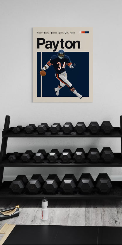 Walter Payton Classic Matte Poster