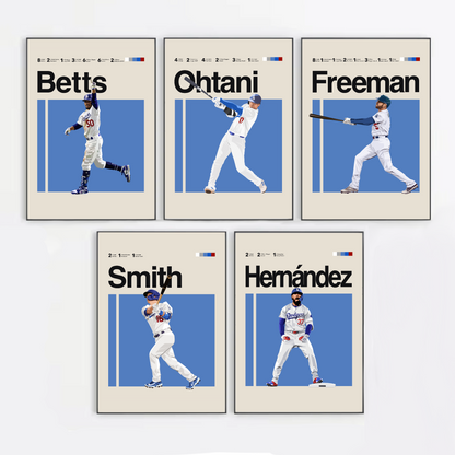 Los Angeles Dodgers Baseball Bundle | Freeman, Ohtani, Betts, Smith and Hernández