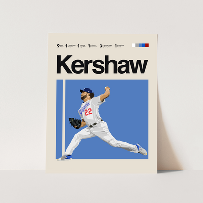 CLAYTON KERSHAW POSTER