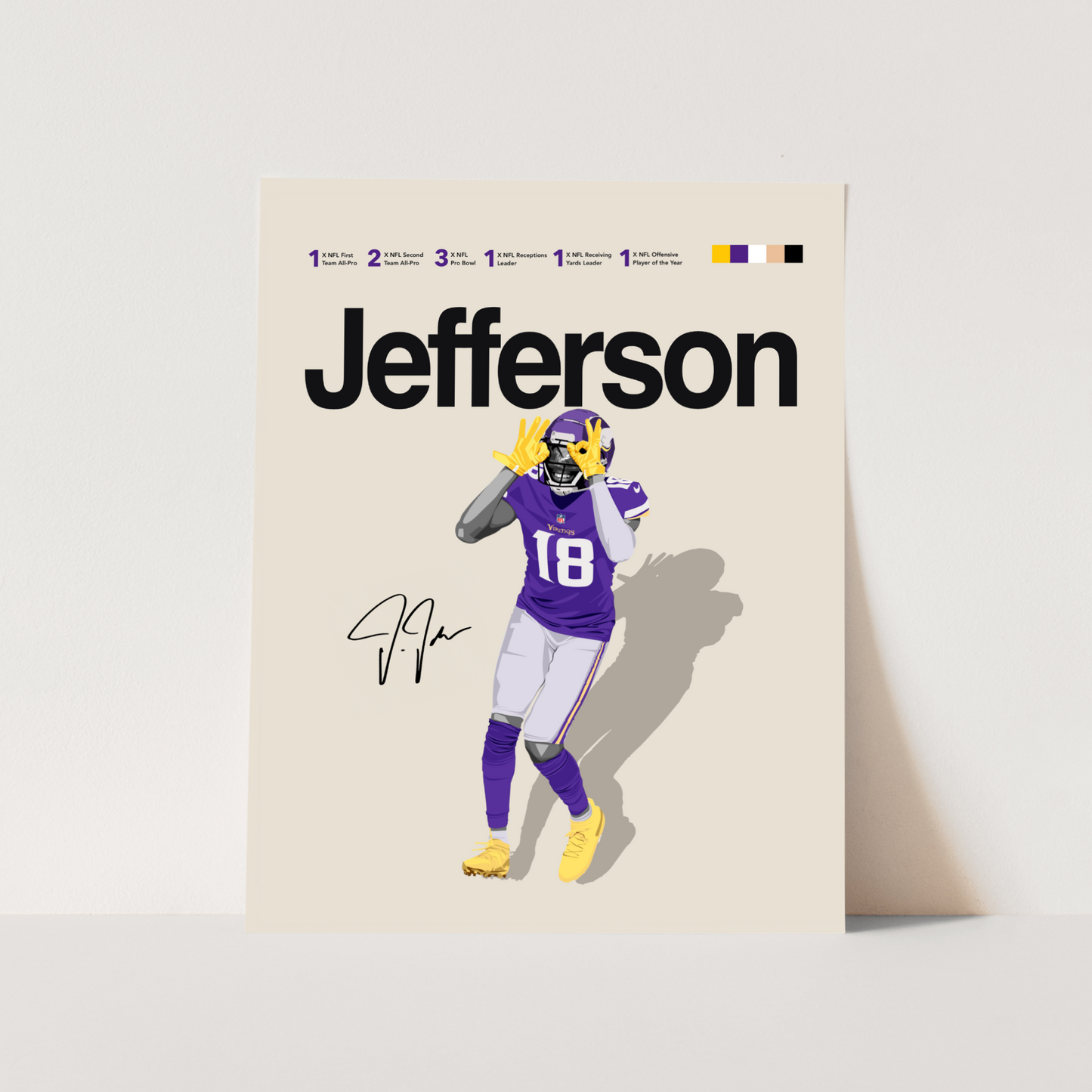 JUSTIN JEFFERSON POSTER