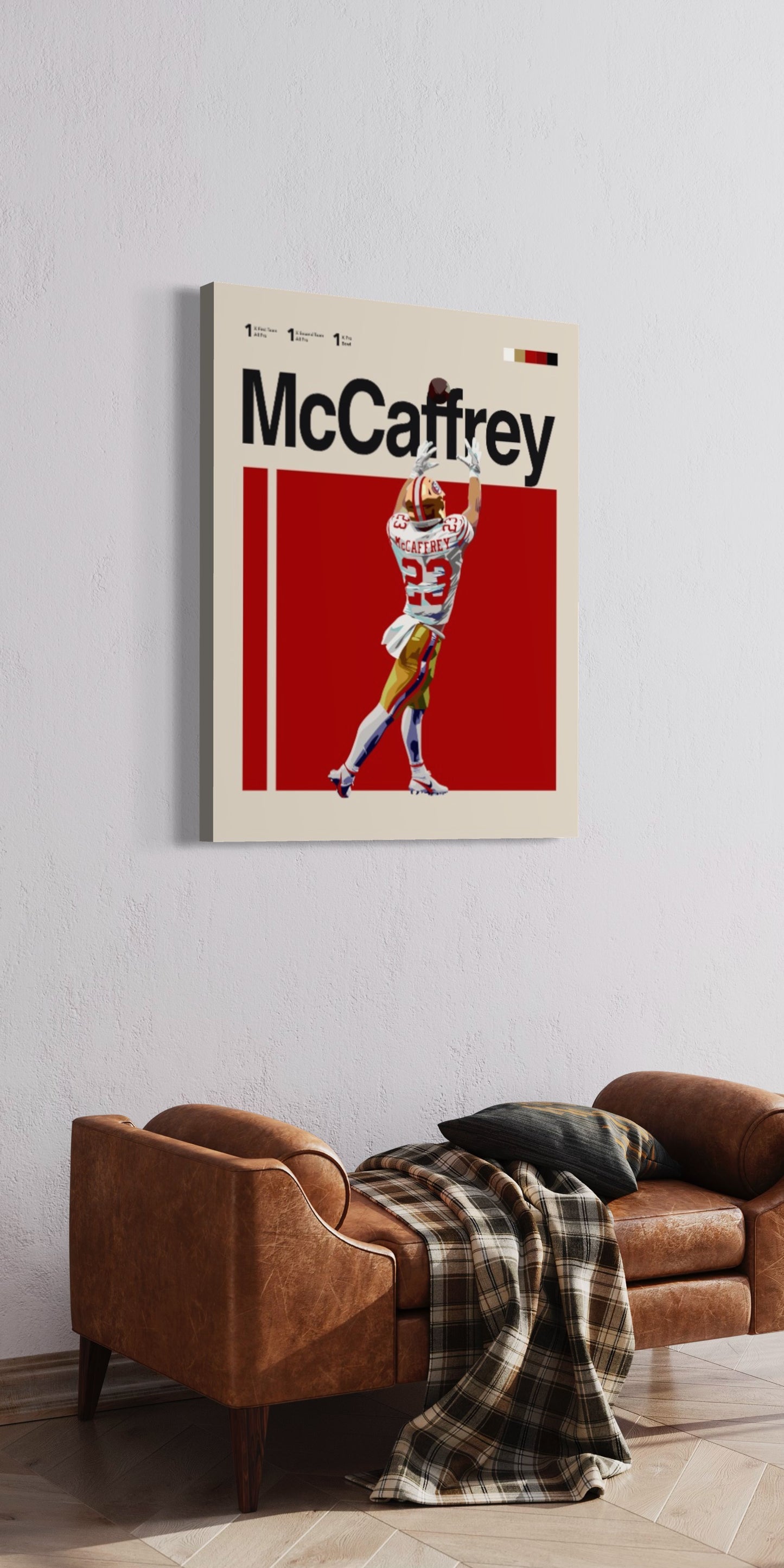 Christian McCaffrey Classic Matte Poster