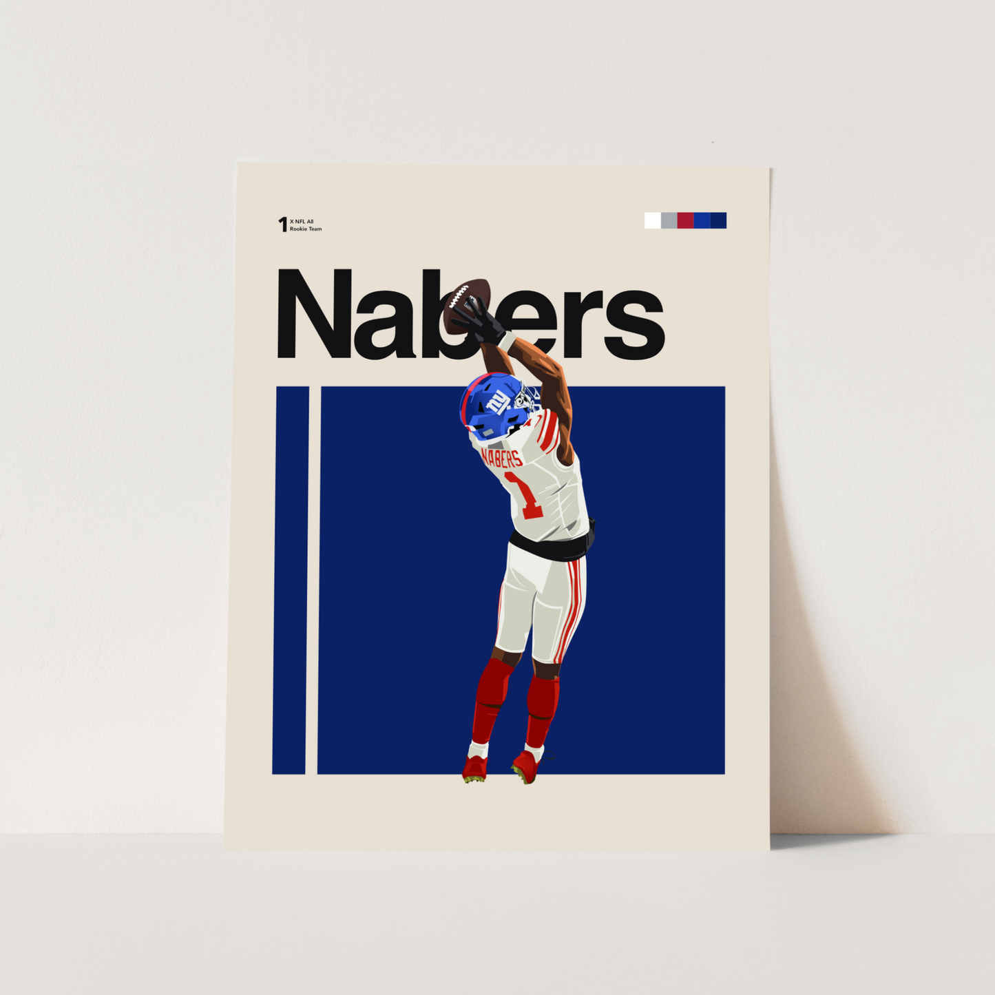 Malik Nabers Classic Matte Poster