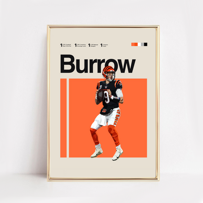 JOE BURROW POSTER