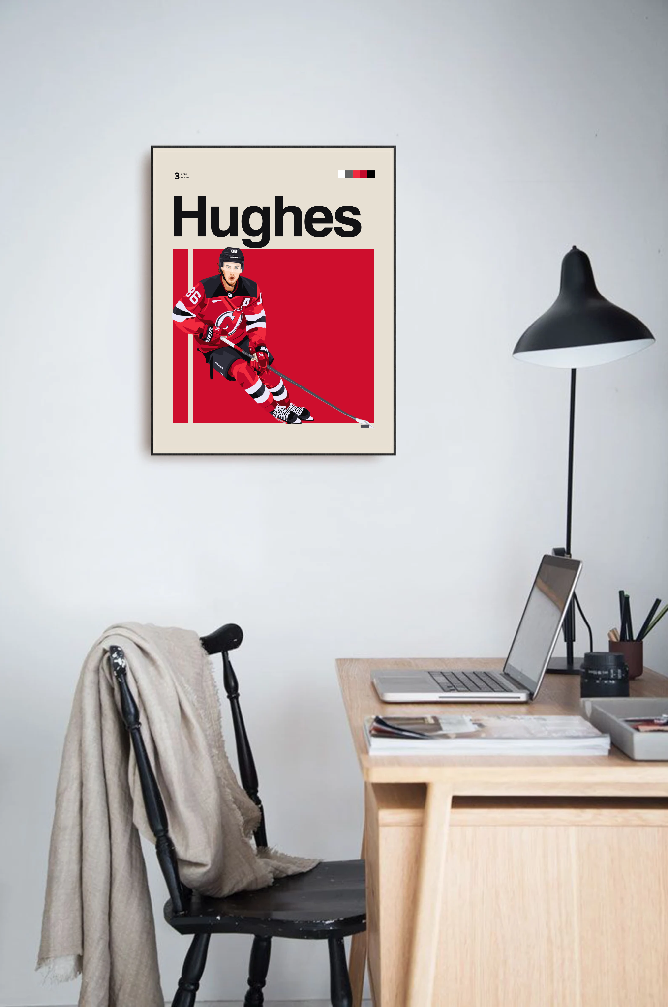 Jack Hughes Classic Matte Poster