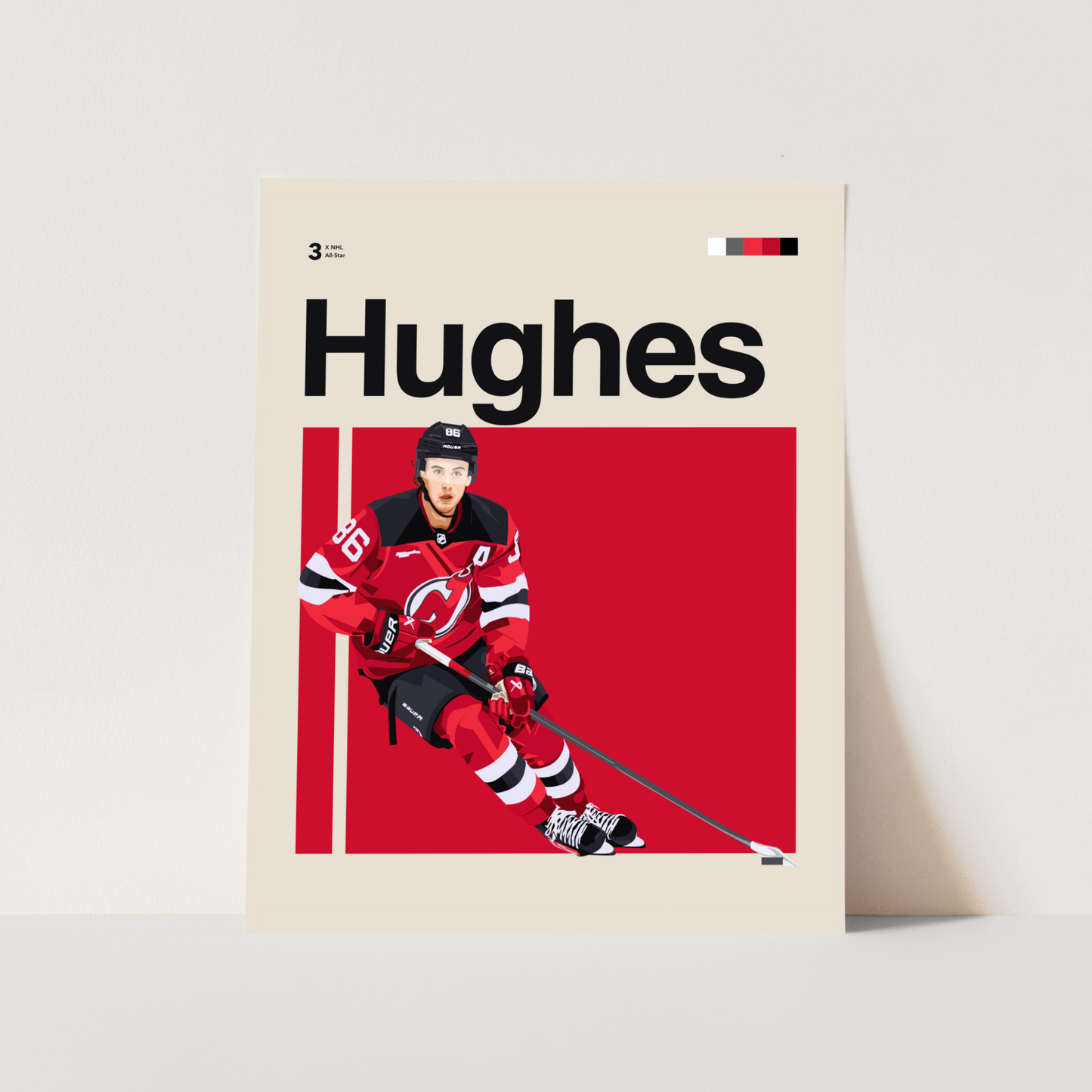 Jack Hughes Classic Matte Poster