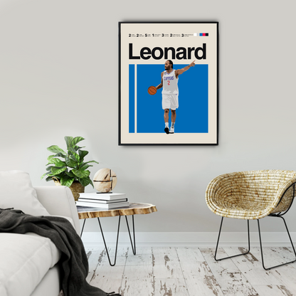 Kawhi Leonard Classic Matte Poster