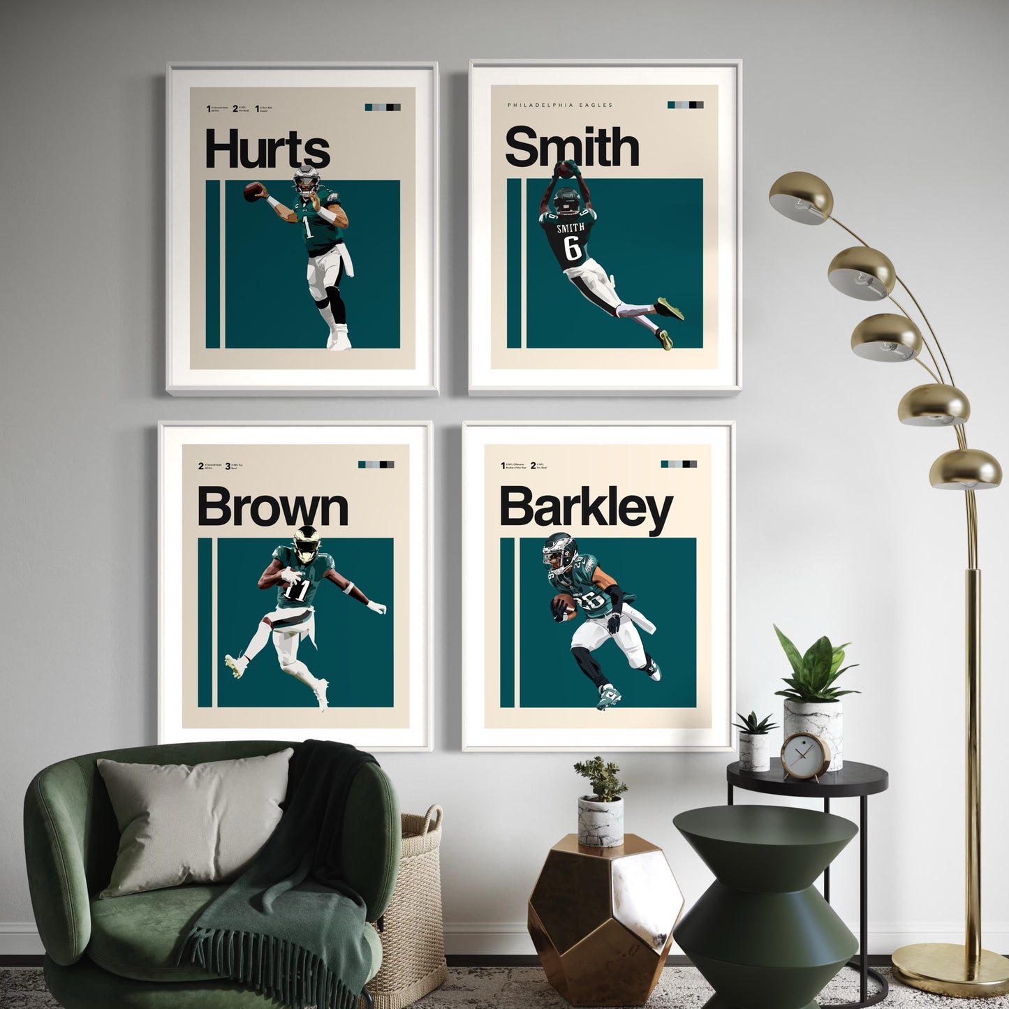 Philadelphia Eagles Bundle | Barkley, Hurts, Brown and Smith | Digital Files