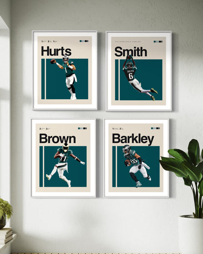 Philadelphia Eagles Bundle | Barkley, Hurts, Brown and Smith | Digital Files