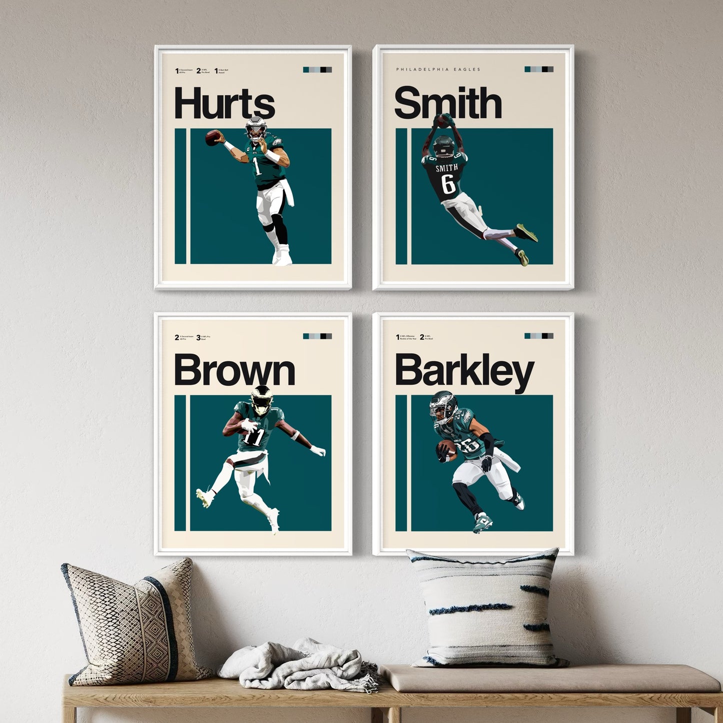 Philadelphia Eagles Bundle | Barkley, Hurts, Brown and Smith | Digital Files