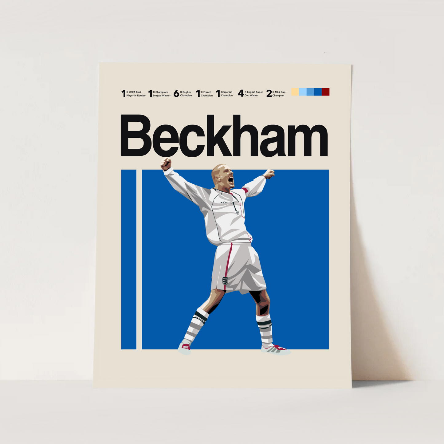 David Beckham Classic Matte Poster